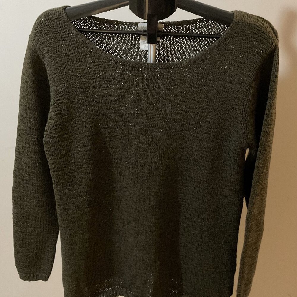 Coldwater Creek Ribbon  Yarn Sweater